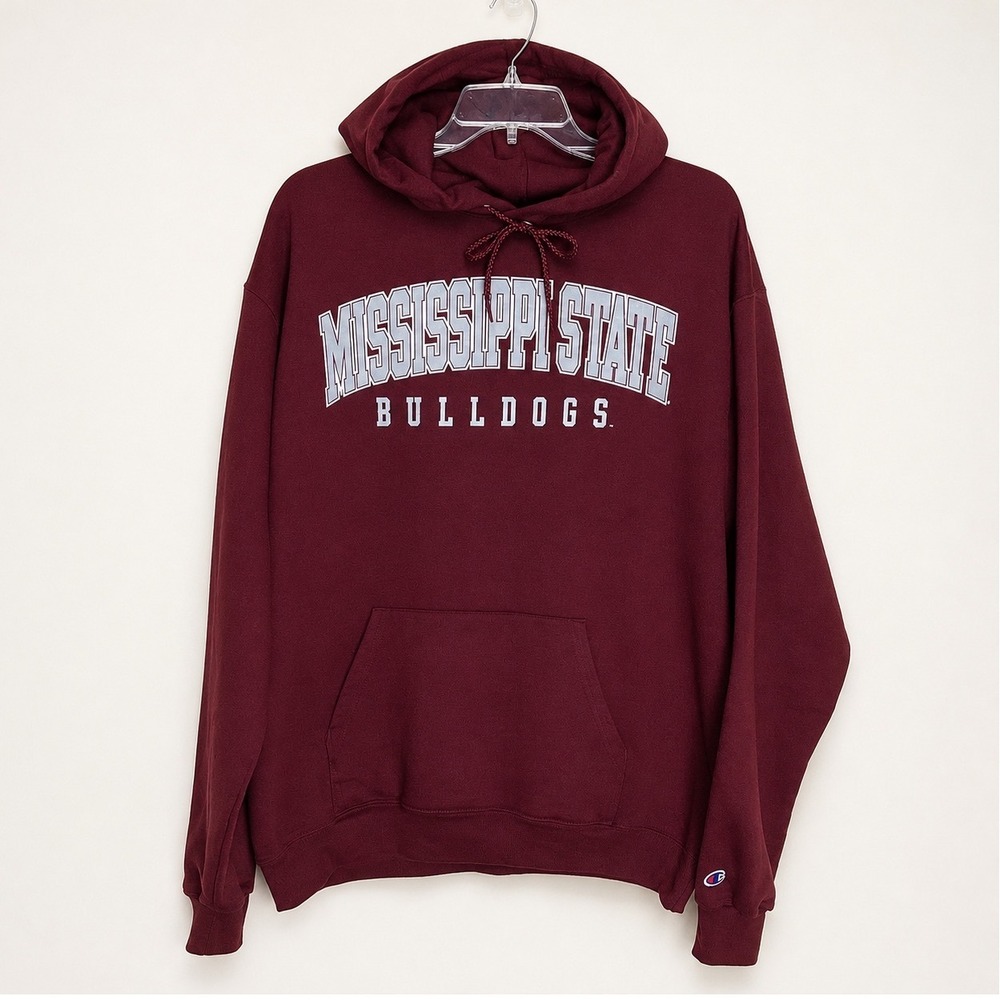Mississippi State Bulldogs Hoodie Mens Large Maroon NCAA Gameday Sport
